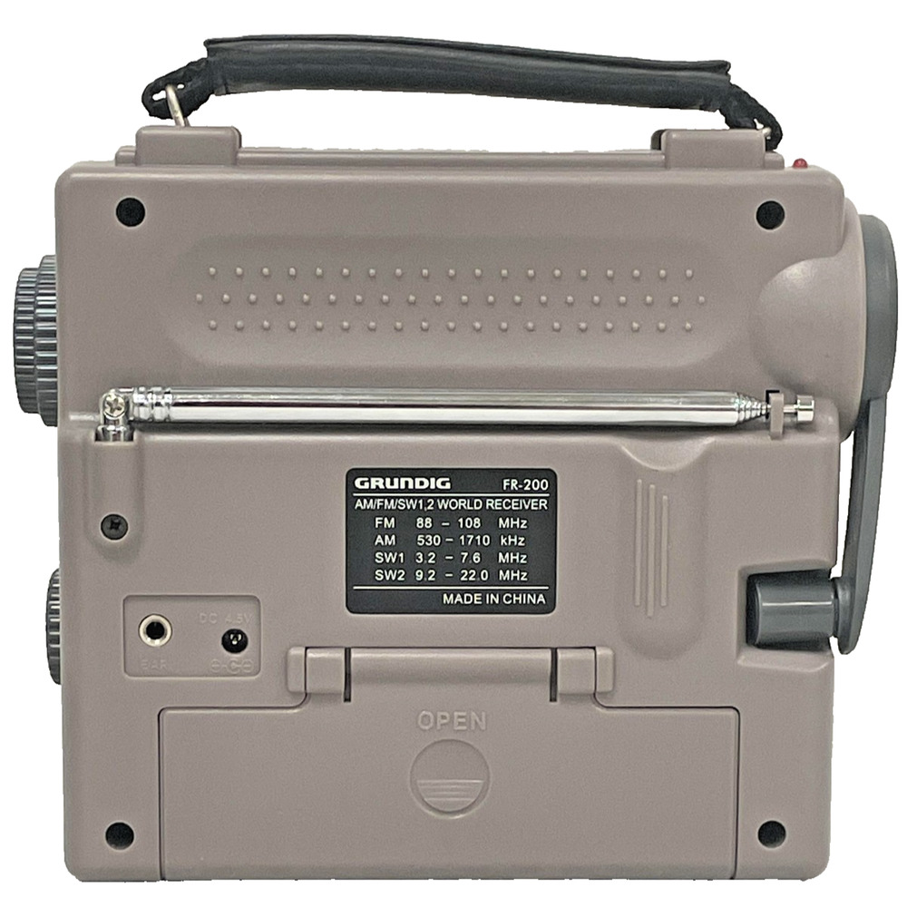 Grundig FR-200 AM/FM Shortwave World Band Emergency Radio Hand Crank Works - Picture 5 of 11